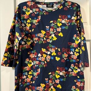 Womens floral stretch top size m